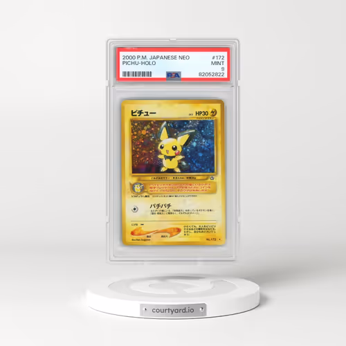 2000 Pokémon Neo #172 Pichu - Holo (PSA 9 MINT)