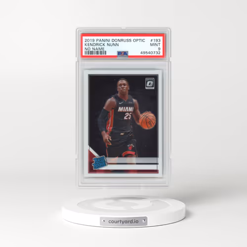2019 Panini Donruss Optic #193 Kendrick Nunn - No Name (PSA 9 MINT)