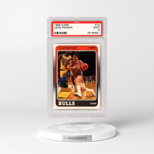 1988 Fleer #19 John Paxson (PSA 9 MINT)