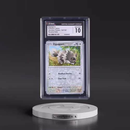 2023 Obsidian Flames - OBF EN #167/197 Zigzagoon - Reverse Holo (CGC 10 GEM MINT)