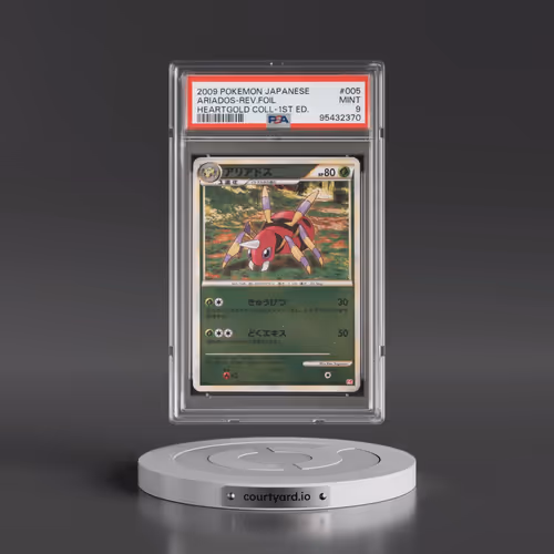 2009 Pokémon Heartgold Collection #005 Ariados - 1st Edition Reverse Foil (PSA 9 MINT)