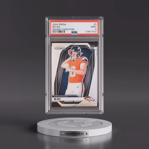 2024 Panini Prizm Rookie Variation #5 Bo Nix (PSA 9 MINT)