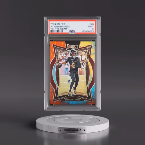 2024 Panini Select #26 Jayden Daniels - Tie-Dye Prizm (PSA 9 MINT)