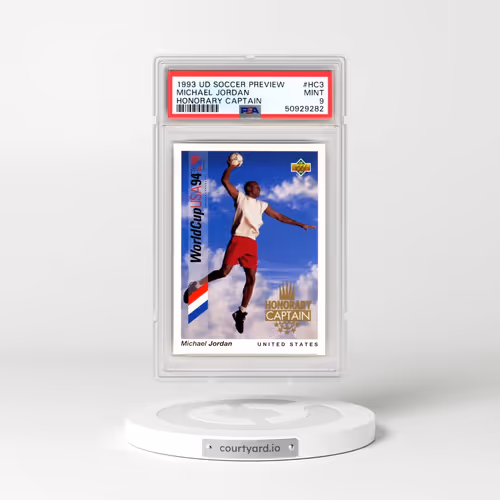 1993 Upper Deck Soccer Honorary Captain English/Spanish #HC3 Michael Jordan (PSA 9 MINT)
