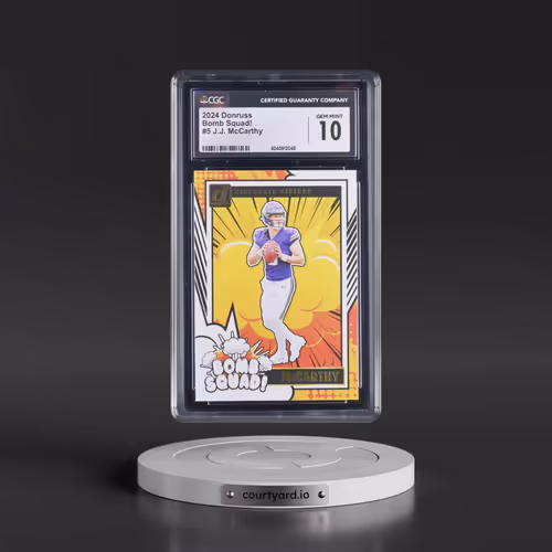 2024 Panini Donruss Bomb Squad #5 JJ McCarthy (CGC 10 GEM MINT)