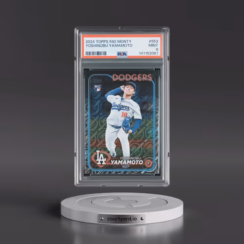 2024 Topps 582 Montgomery Set #553 Yoshinobu Yamamoto (PSA 9 MINT)