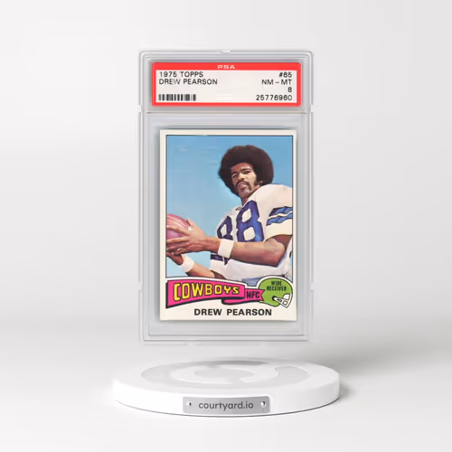 1975 Topps #65 Drew Pearson (PSA 8 NM-MT)