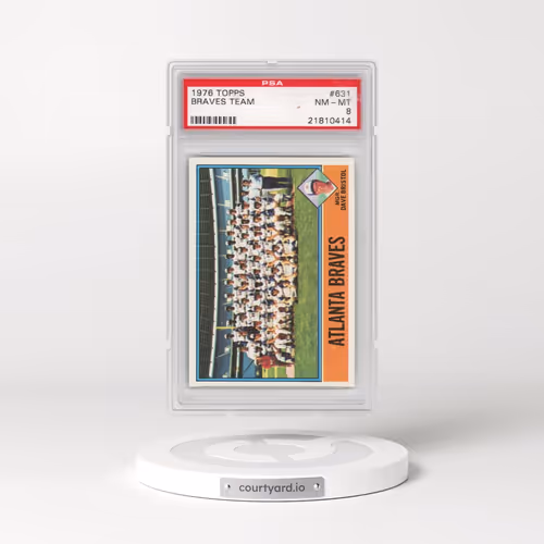 1976 Topps #631 Braves Team (PSA 8 NM-MT)