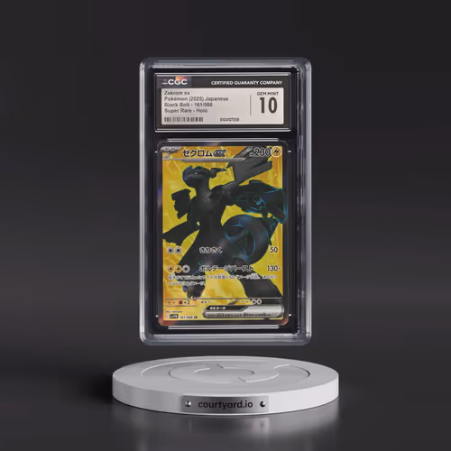 2025 Black Bolt - sv11B #161/086 Zekrom ex - Super Rare Holo (CGC 10 GEM MINT)