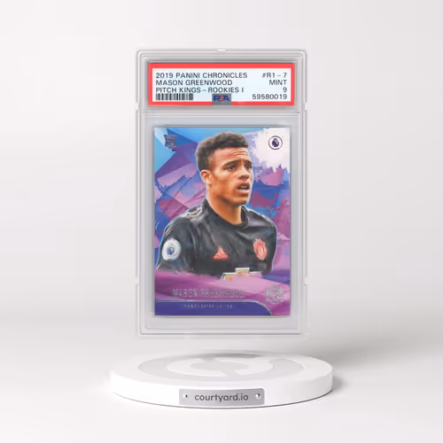 2019 Panini Chronicles Pitch Kings #R1-7 Mason Greenwood - Rookies I (PSA 9 MINT)
