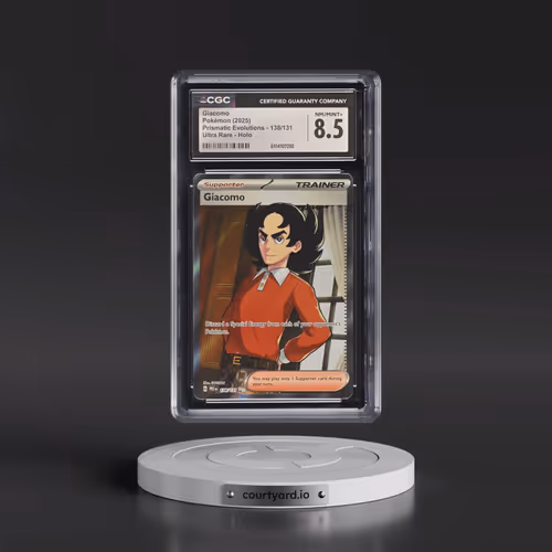 2025 Prismatic Evolutions - PRE EN #138/131 Giacomo - Ultra Rare Holo (CGC 8.5 NM-MT+)