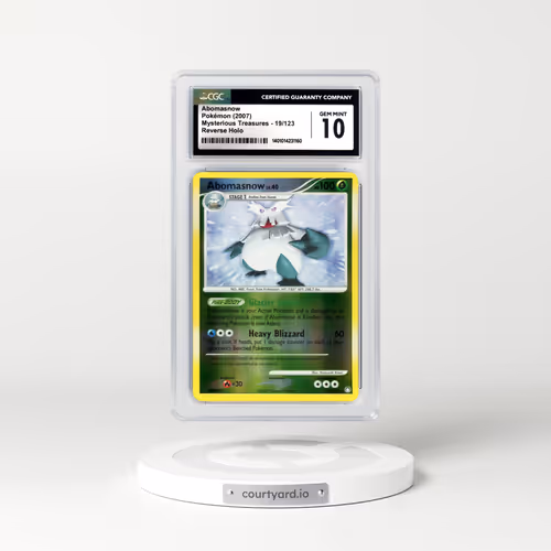 2007 Mysterious Treasures #19 Abomasnow - Holo (CGC 10 GEM MINT)