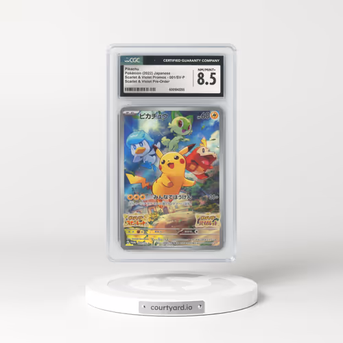 2022 Scarlet & Violet Promos #001/SV-P Pikachu - Scarlet & Violet Pre-Order (CGC 8.5 NM-MT+)