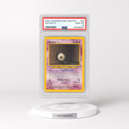 2002 Pokémon Neo Destiny #59 Unown Q (PSA 10 GEM MINT)