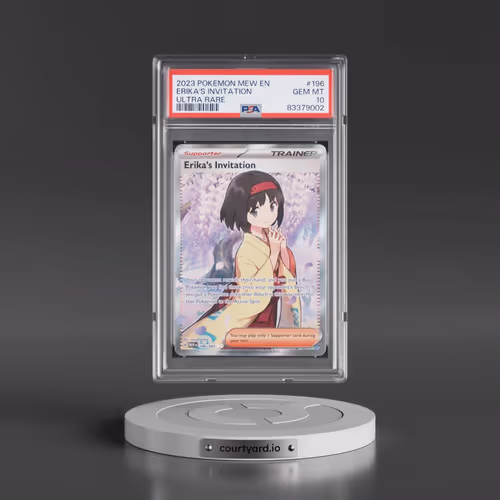 2023 Pokémon Mew EN-151 #196 Erika's Invitation - Ultra Rare (PSA 10 GEM MINT)