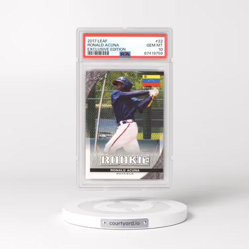 2017 Leaf Exclusive Edition #22 Ronald Acuna (PSA 10 GEM MINT)