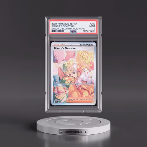 2024 Pokémon Tef EN-Temporal Forces #209 Bianca's Devotion - Special Illustration Rare (PSA 9 MINT)