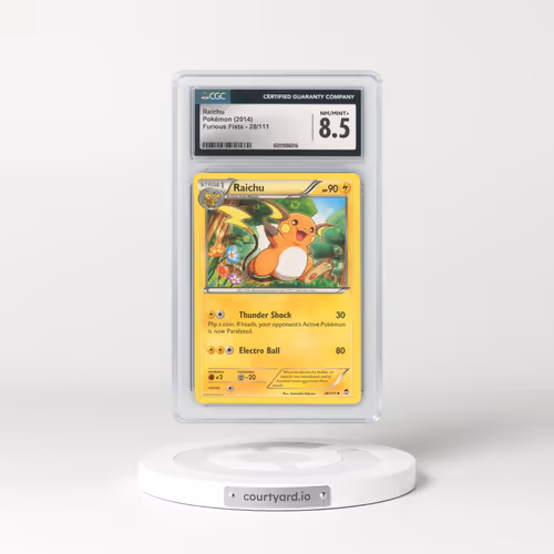 2014 Furious Fists #28/111 Raichu (CGC 8.5 NM-MT+)
