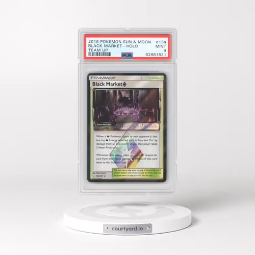 2019 Team Up #134 Black Market ◇ - Holo (PSA 9 MINT)