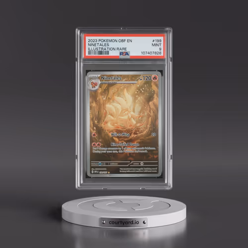 2023 Pokémon Obf EN-Obsidian Flames #199 Ninetales - Illustration Rare (PSA 9 MINT)