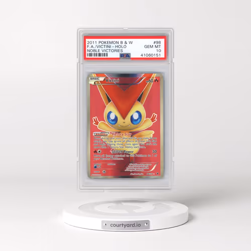 2011 Pokémon Black & White Noble Victories #98 Victini - Full Art (PSA 10 GEM MINT)