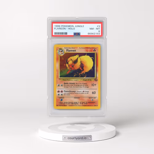 1999 Pokémon Jungle #3 Flareon - Holo (PSA 8 NM-MT)