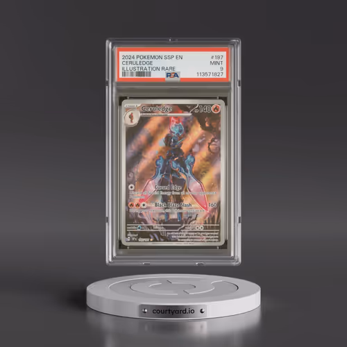 2024 Pokémon Ssp EN-Surging Sparks #197 Ceruledge - Illustration Rare (PSA 9 MINT)