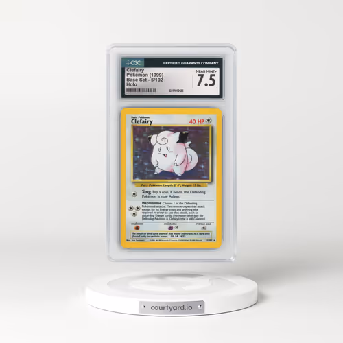 1999 Base Set #5/102 Clefairy - Holo (CGC 7.5 NM+)