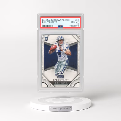 2016 Panini Crown Royale #93 Dak Prescott (PSA 10 GEM MINT)