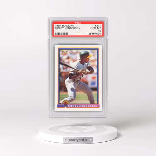 1991 Bowman #371 Rickey Henderson (PSA 10 GEM MINT)