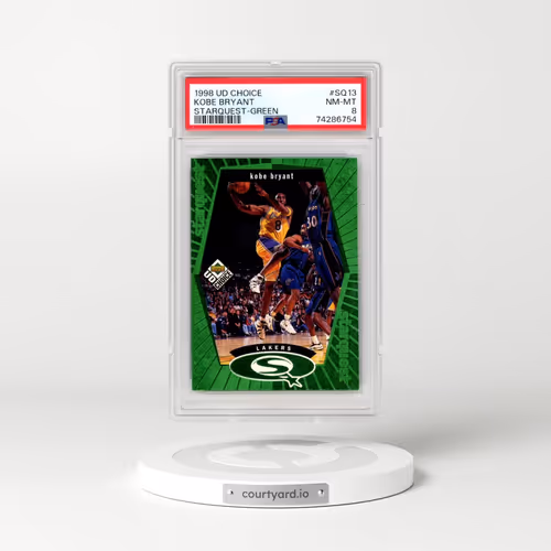 1998 UD Choice Starquest #SQ13 Kobe Bryant - Green (PSA 8 NM-MT)