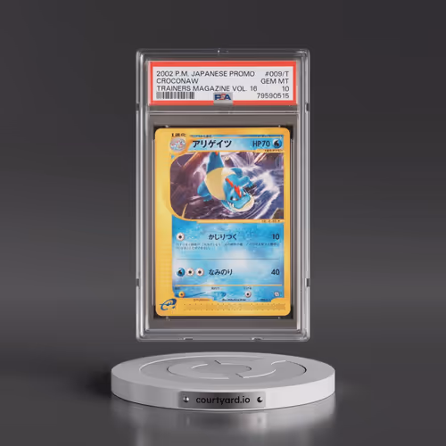 2002 Pokémon Promo Trainers Magazine #009/T Croconaw - Vol. 16 (PSA 10 GEM MINT)