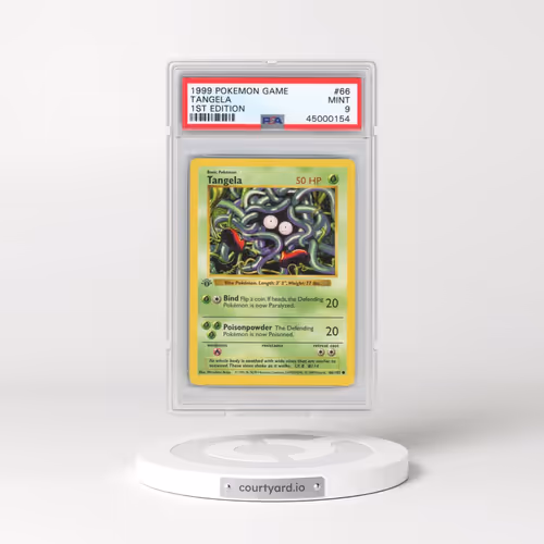 1999 Pokémon Game #66 Tangela - 1st Edition (PSA 9 MINT)