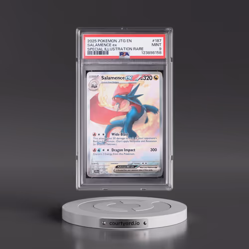 2025 Pokémon Jtg EN-Journey Together #187 Salamence EX - Holo Special Illustration Rare (PSA 9 MINT)