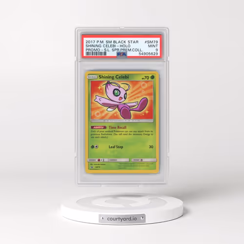 2017 Pokémon SM Black Star Promo #SM79 Shining Celebi - Holo Holo Shining Legends Super Premium Coll