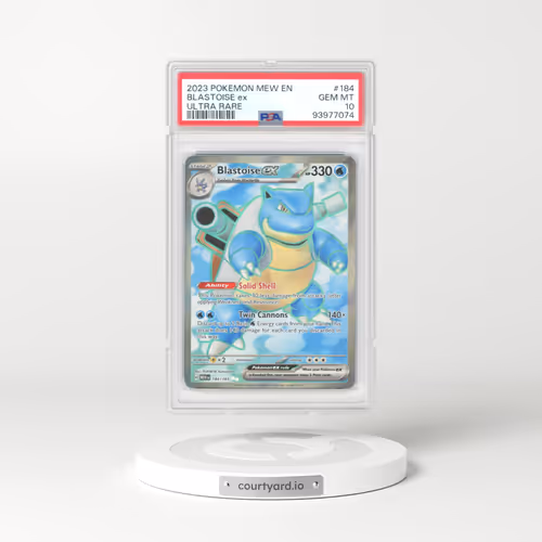 2023 Pokémon Mew EN-151 #184 Blastoise EX - Holo Ultra Rare (PSA 10 GEM MINT)