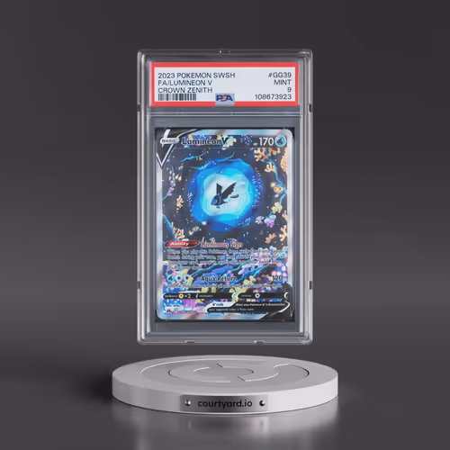2023 Pokémon Sword and Shield Crown Zenith #GG39 Lumineon V - Holo Full Art (PSA 9 MINT)
