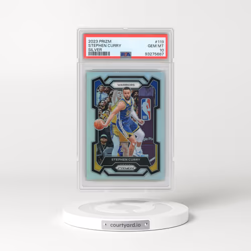 2023 Panini Prizm #119 Stephen Curry - Silver Prizm (PSA 10 GEM MINT)