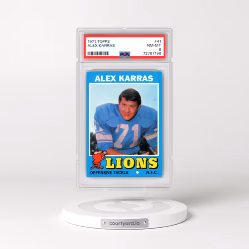 1971 Topps #41 Alex Karras (PSA 8 NM-MT)