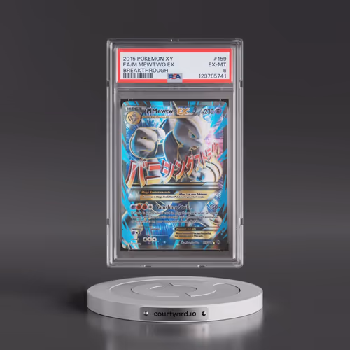 2015 Pokémon XY Breakthrough #159 M Mewtwo EX - Holo Full Art (PSA 6 EX-MT)