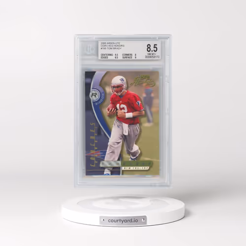 2000 Playoff Absolute Ssd #195 Tom Brady - Coaches Honors (BGS 8.5 NM-MT+)