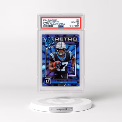 2024 Panini Donruss Rated Rookies Retro #13 Xavier Legette (PSA 10 GEM MINT)