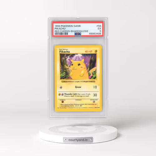 1999 Base Set #58 Pikachu - Shadowless (PSA 5 EX)