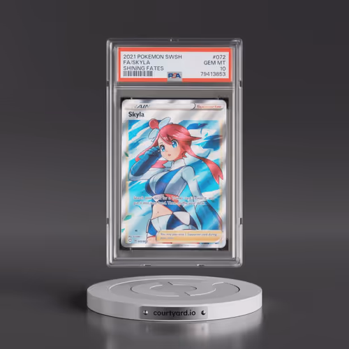 2021 Pokémon Sword & Shield Shining Fates #072 Skyla - Full Art (PSA 10 GEM MINT)