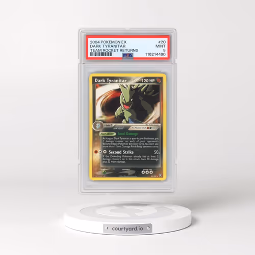 2004 Pokémon EX Team Rocket Returns #20 Dark Tyranitar (PSA 9 MINT)