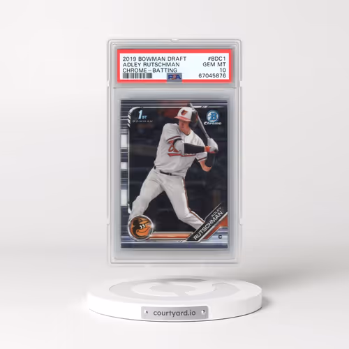 2019 Bowman Draft #BDC1 Adley Rutschman - Chrome-Batting (PSA 10 GEM MINT)