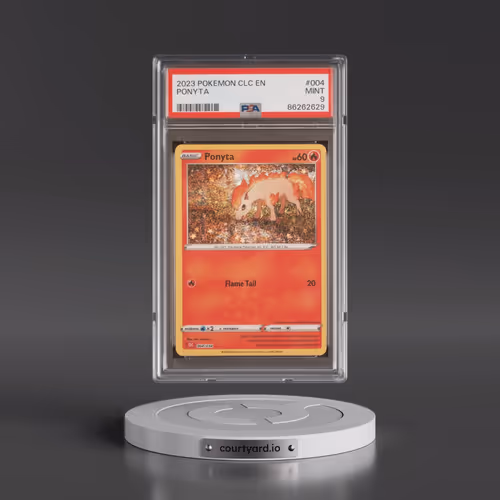 2023 Pokémon Clc-Trading Card Game Classic Charizard & HO-Oh EX Deck #004 Ponyta (PSA 9 MINT)