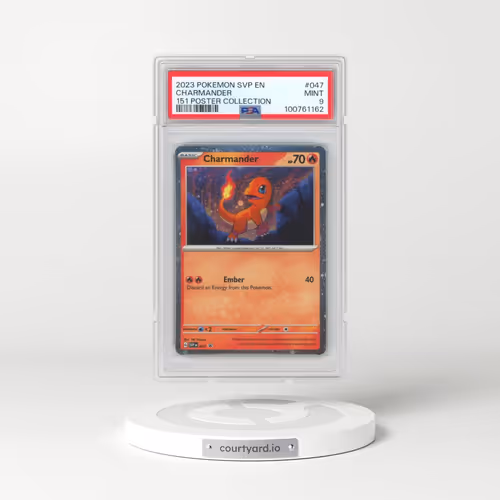 2023 Pokémon Svp EN-SV Black Star Promo #047 Charmander - 151 Poster Collection (PSA 9 MINT)