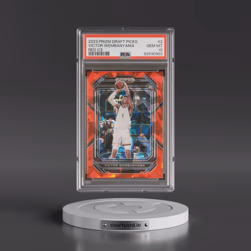 2023 Panini Prizm Draft Picks #2 Victor Wembanyama - Red Ice (PSA 10 GEM MINT)