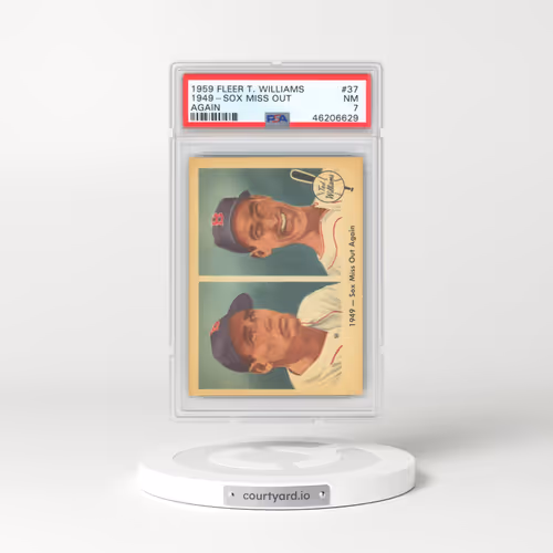 1959 Fleer Ted Williams #37 1949-Sox Miss Out - Again (PSA 7 NM)